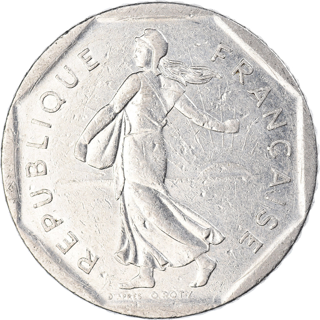 Moneda, Francia, 2 Francs, 1987