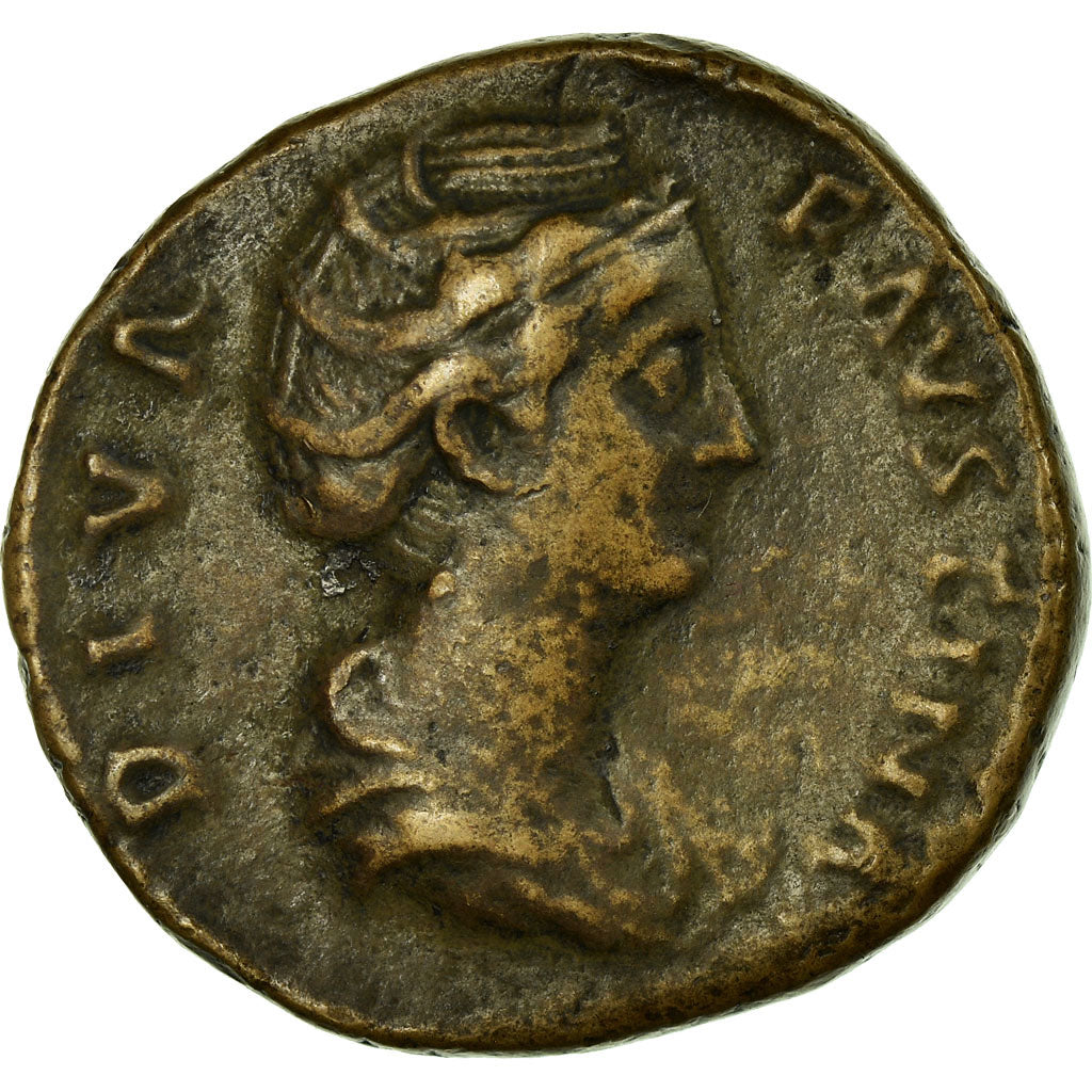 Moneta, Faustina II, Sestertius, Roma, EF(40-45), Bronze, Cohen:15