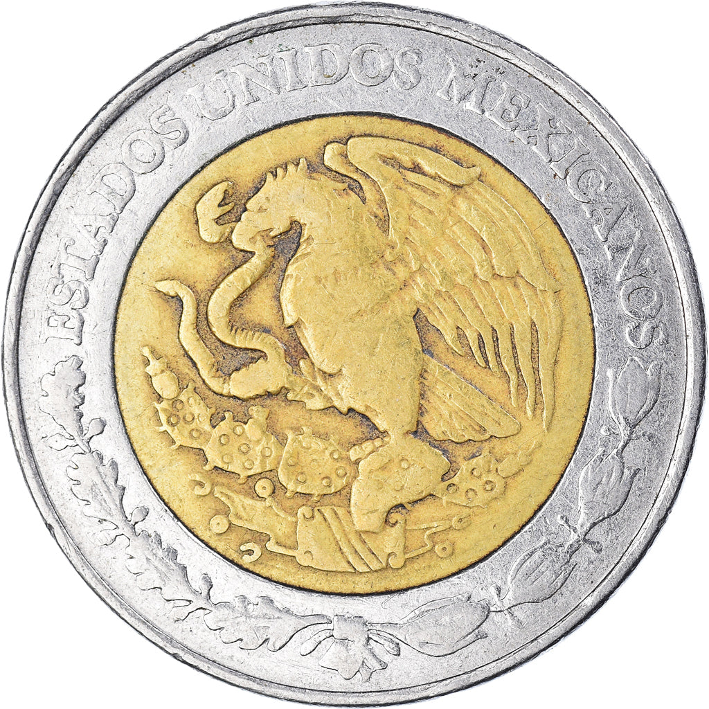 Moeda, México, 5 Nuevo Pesos, 1994