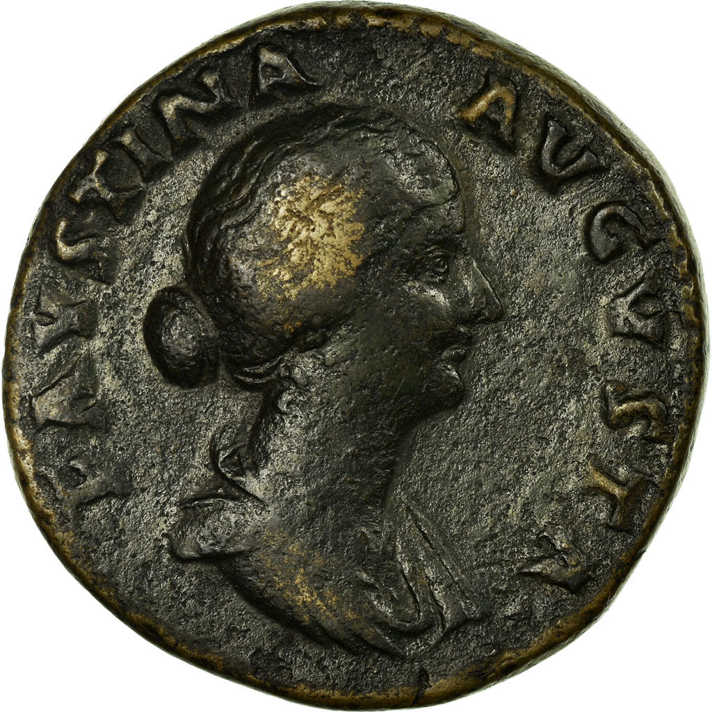 Coin, Faustina II, Sestertius, Roma, EF(40-45), Bronze, Cohen:93