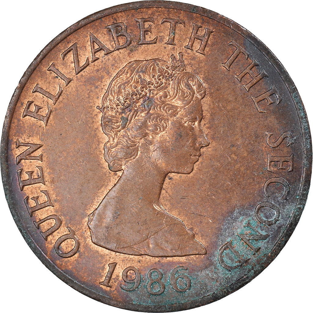 Moneta, Jersey, 2 Pence, 1986
