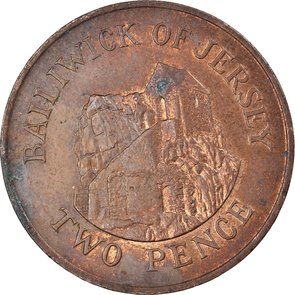 Moneta, Jersey, 2 Pence, 1986