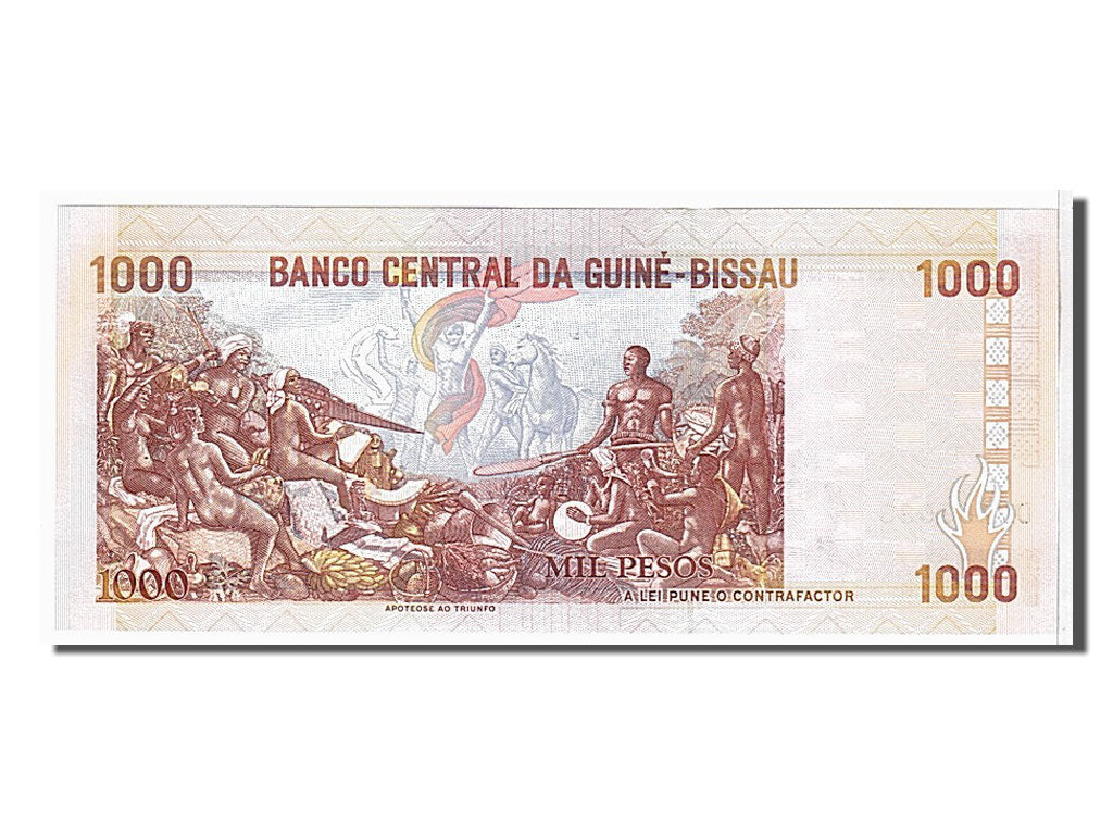 Guinea-Bissau, 1000 Pesos, 1993, KM #13b, UNC(65-70), DD763683