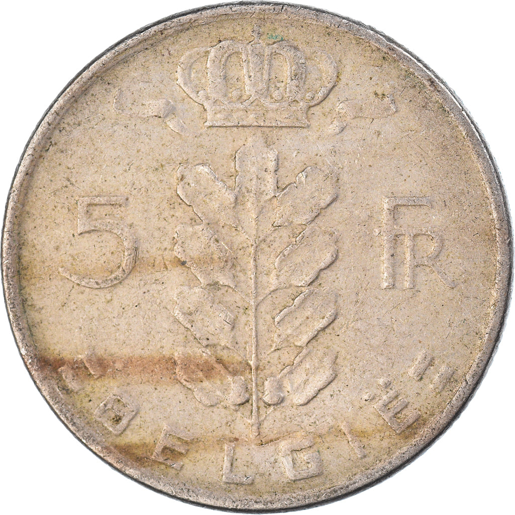 Monnaie, Belgique, 5 Francs, 5 Frank, 1969