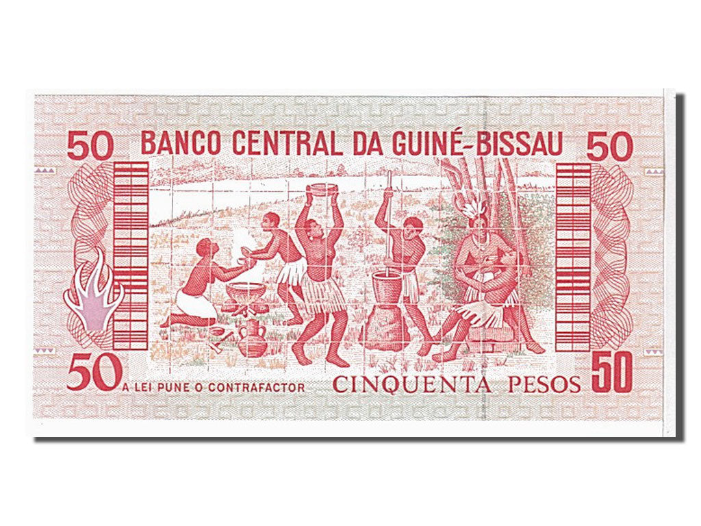 Banknote, Guinea-Bissau, 50 Pesos, 1990, KM:10, UNC(65-70)