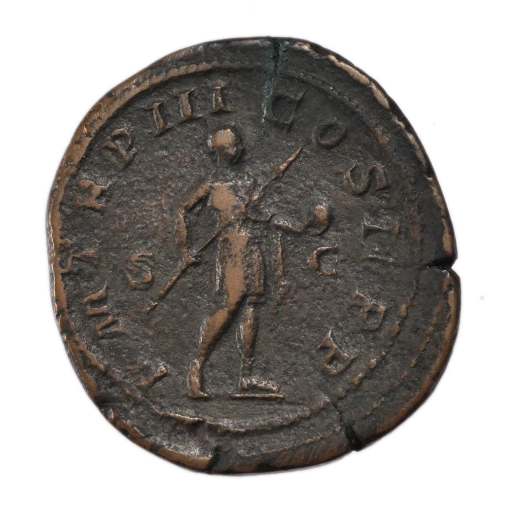 Gordian III, Sestertius, Roma, EF(40-45), Bronze, Cohen #244, 25.80
