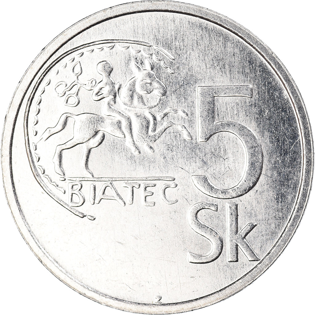 Moneta, Słowacja, 5 Koruna, 1994