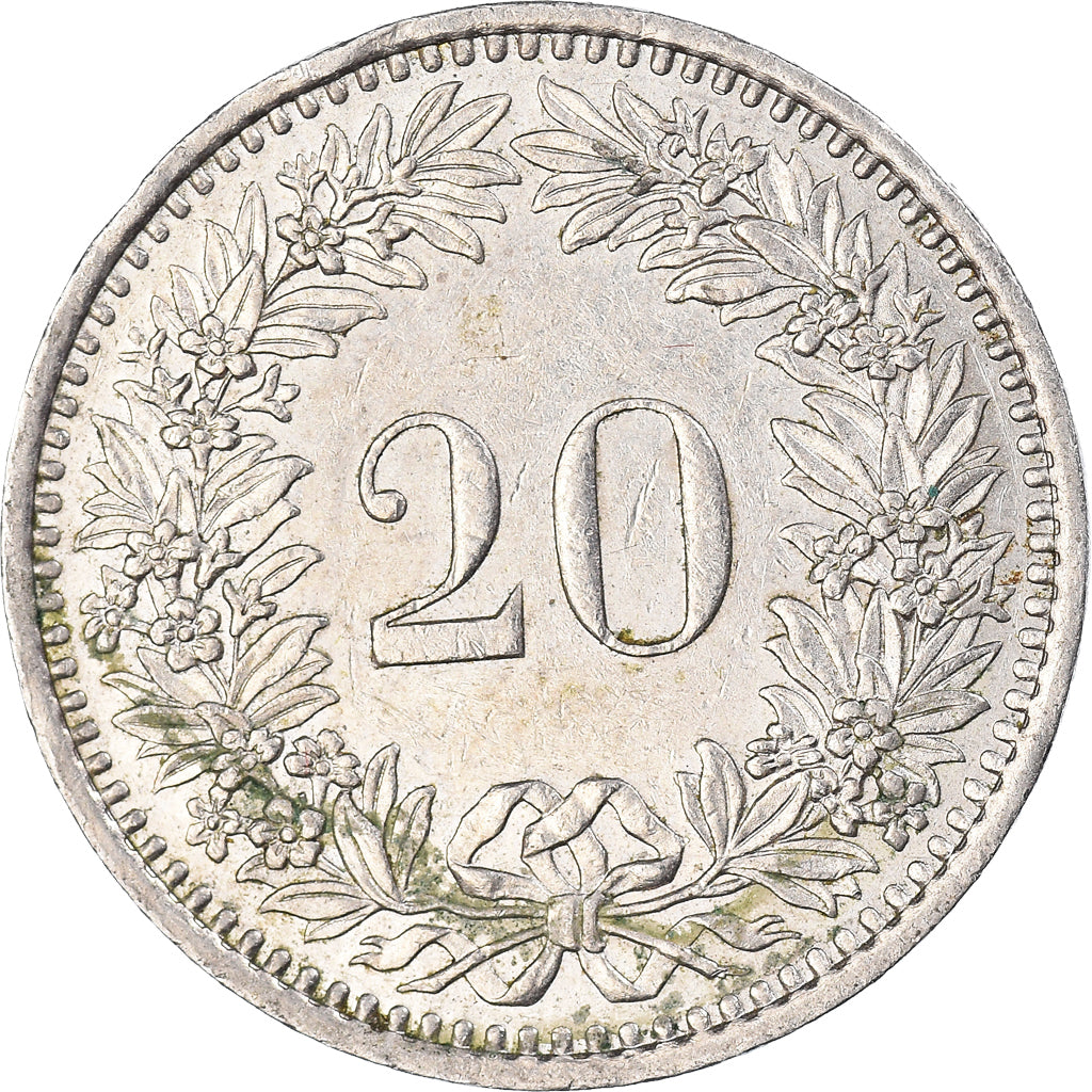 Moneta, Szwajcaria, 20 Rappen, 1982