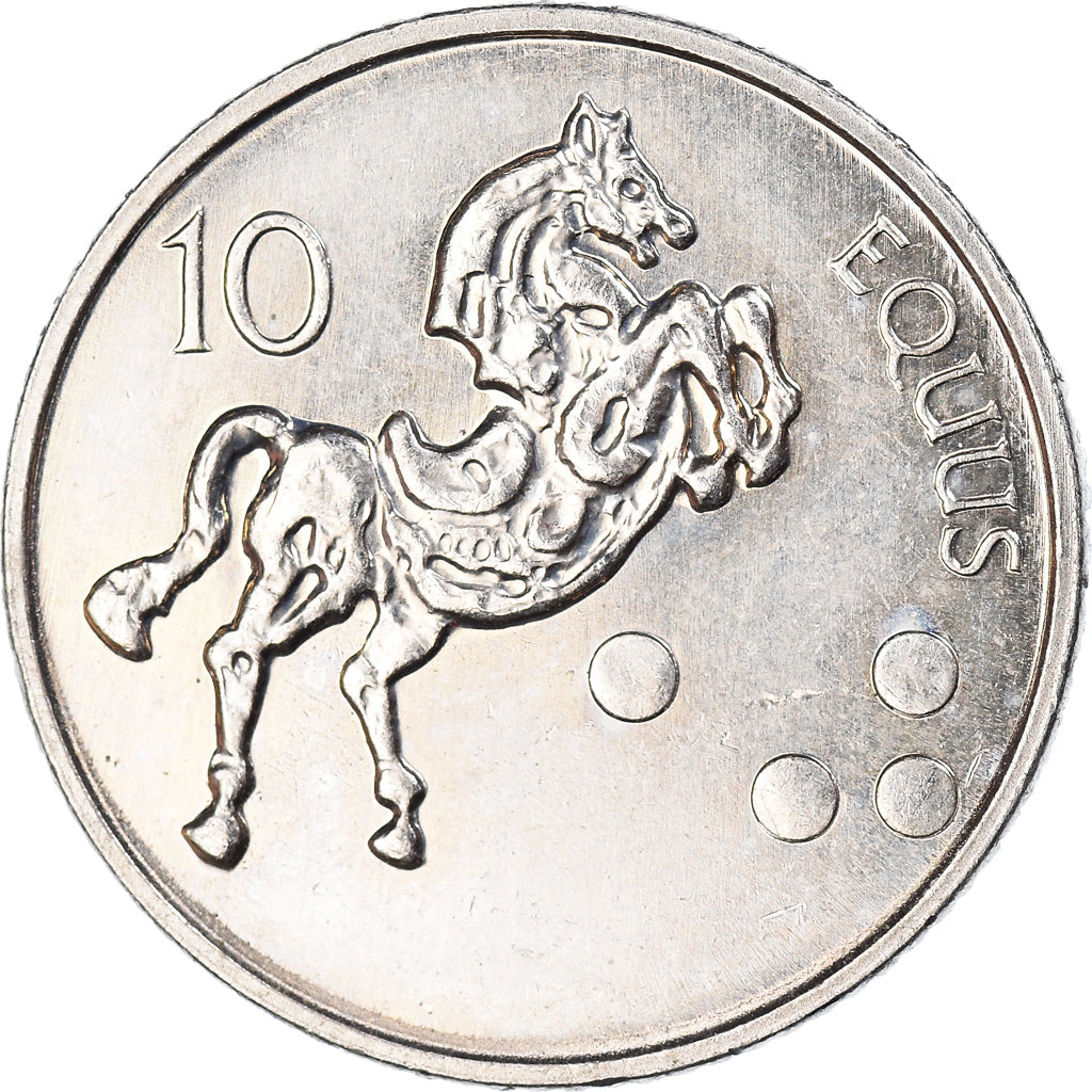 Moneda, Eslovenia, 10 Tolarjev, 2002