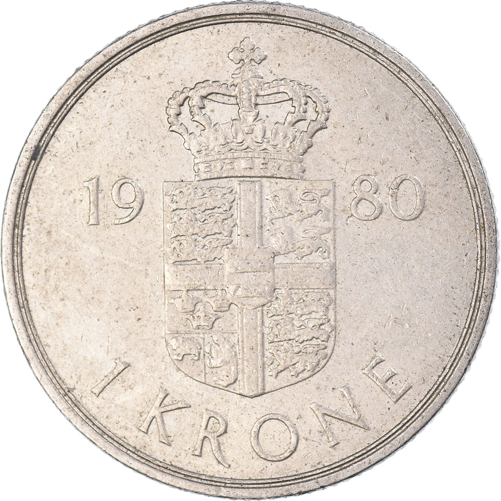 Munten, Denemarken, Krone, 1980