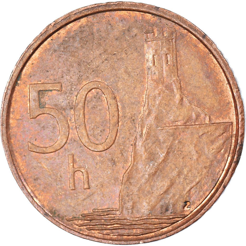 Moneta, Slovacchia, 50 Halierov, 2003