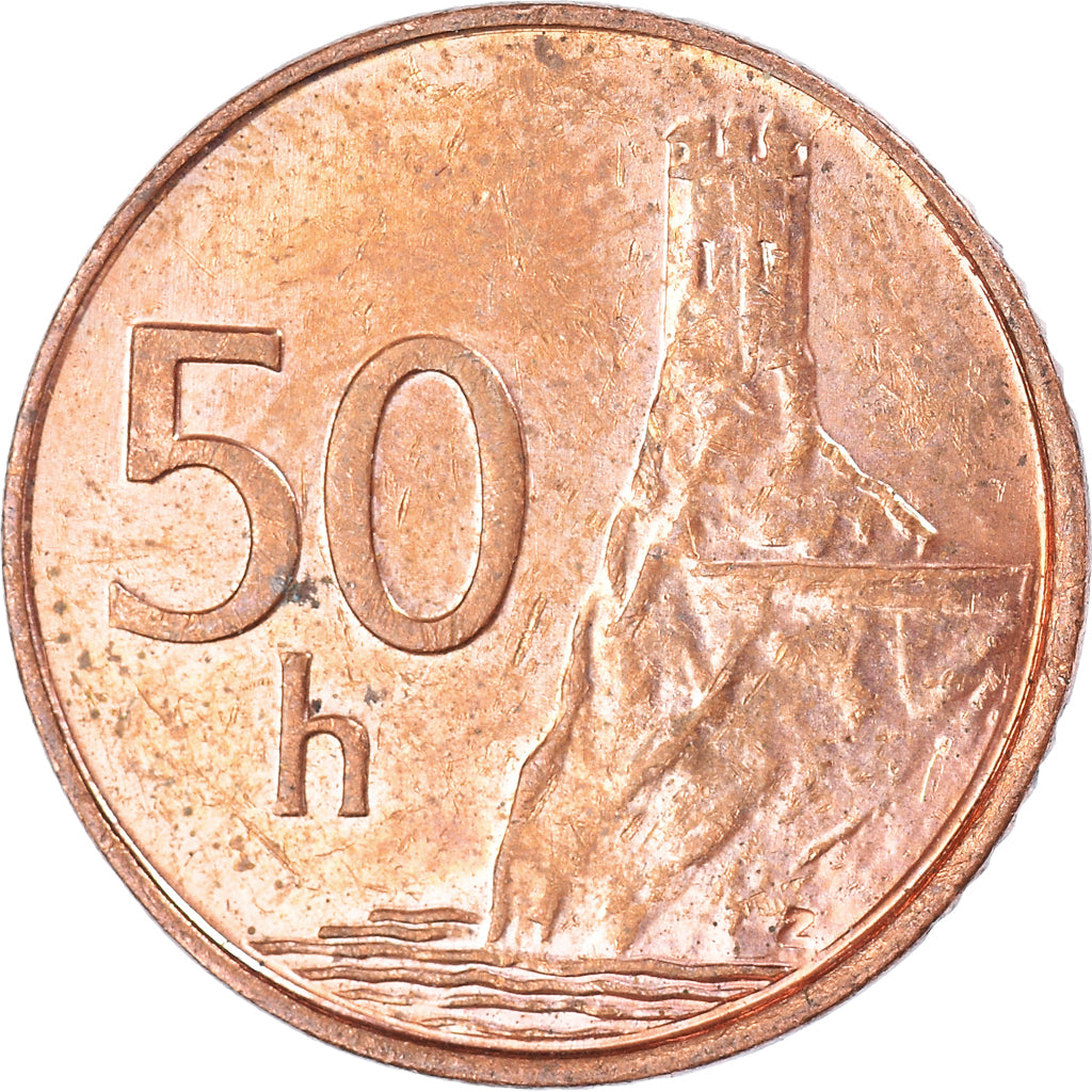 Coin, Slovakia, 50 Halierov, 2000