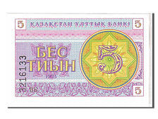 Banconote, Kazakistan, 5 Tyin, 1993, FDS