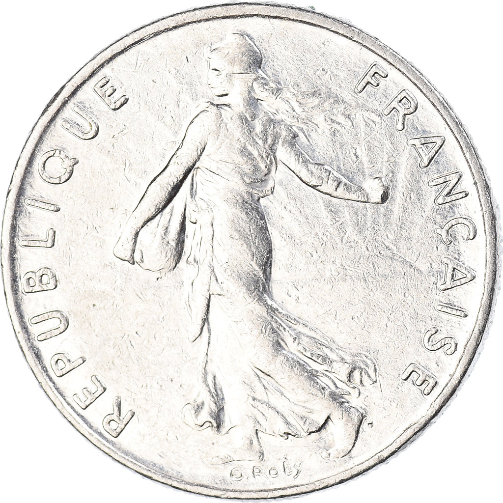 Moneda, Francia, 1/2 Franc, 1988