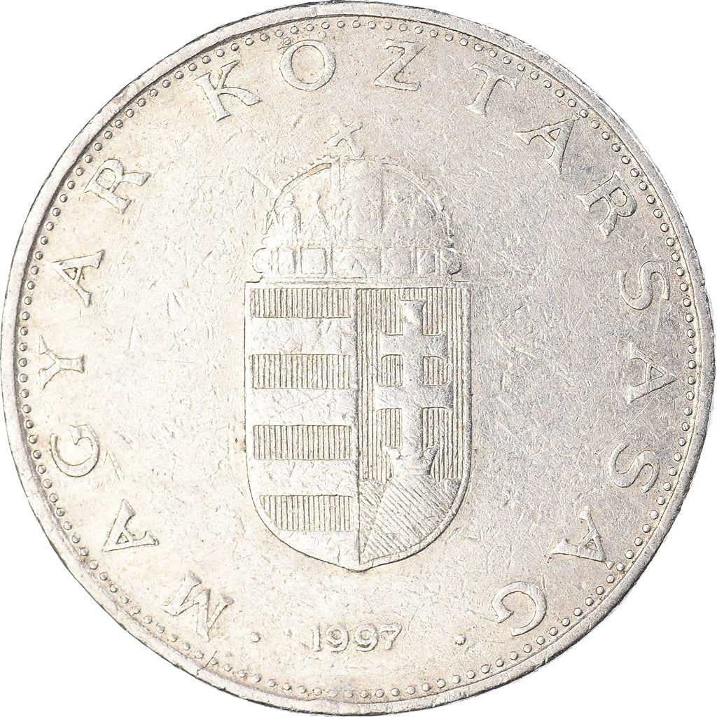 Moeda, Hungria, 10 Forint, 1997