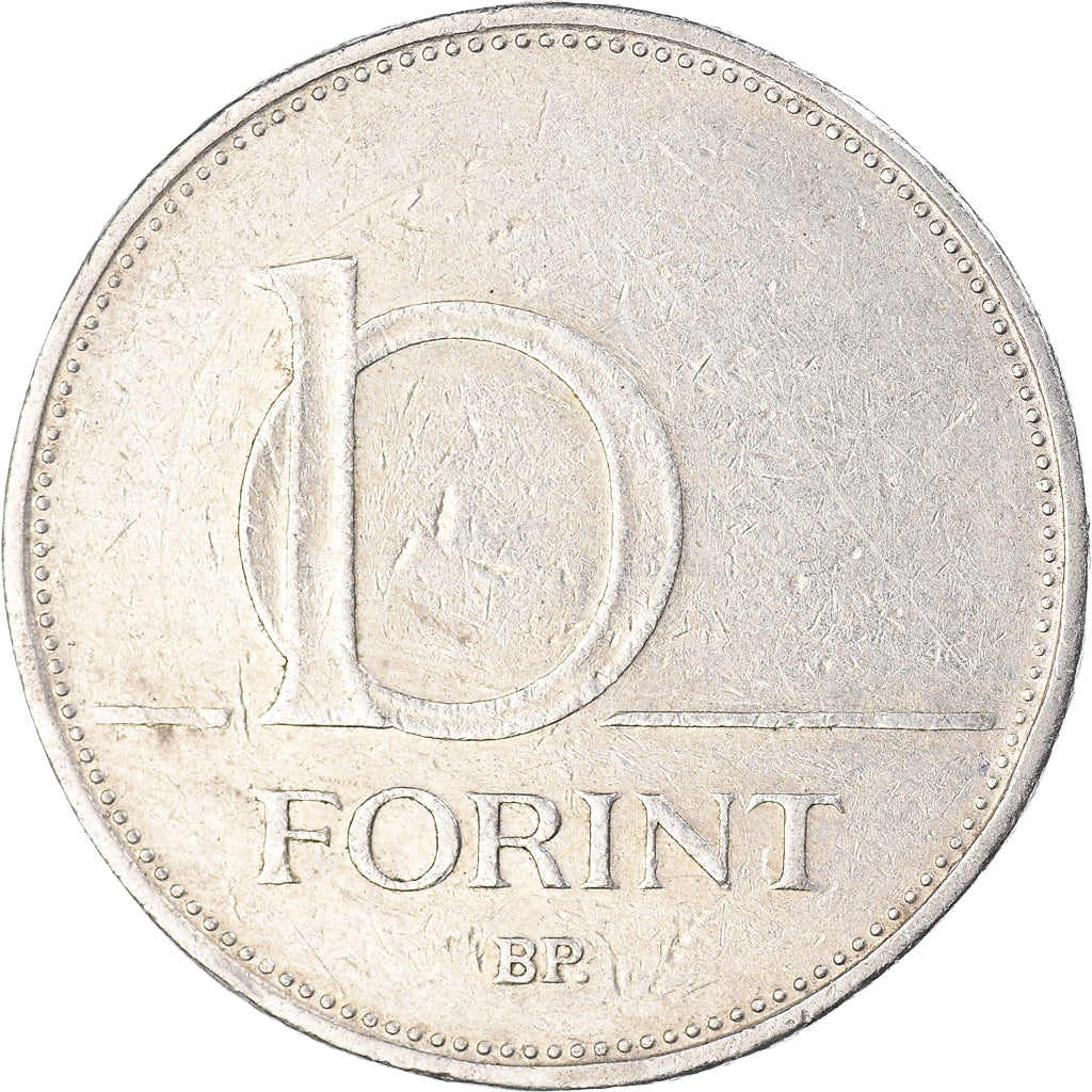 Moeda, Hungria, 10 Forint, 1997