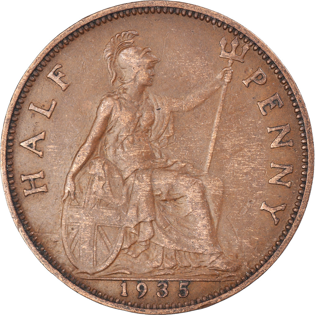 Coin, Great Britain, 1/2 Penny, 1935