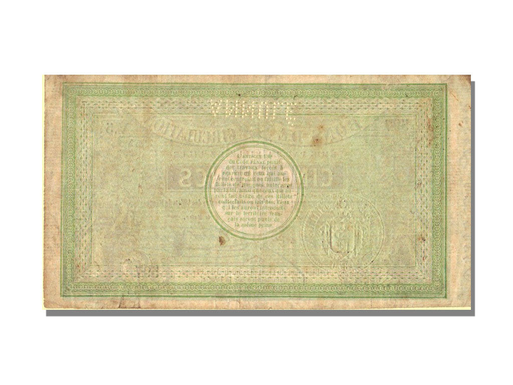 Banknote, 5 Francs, 1870, France, AU(50-53)