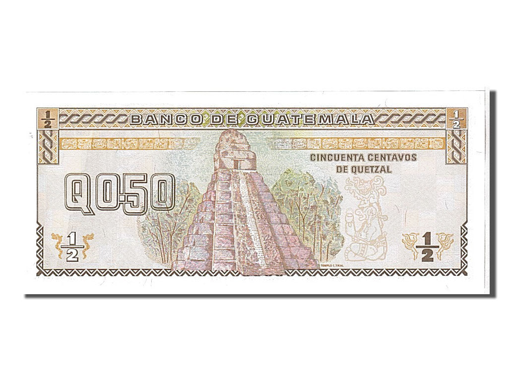 Banconote, Guatemala, 1/2 Quetzal, 1994, FDS