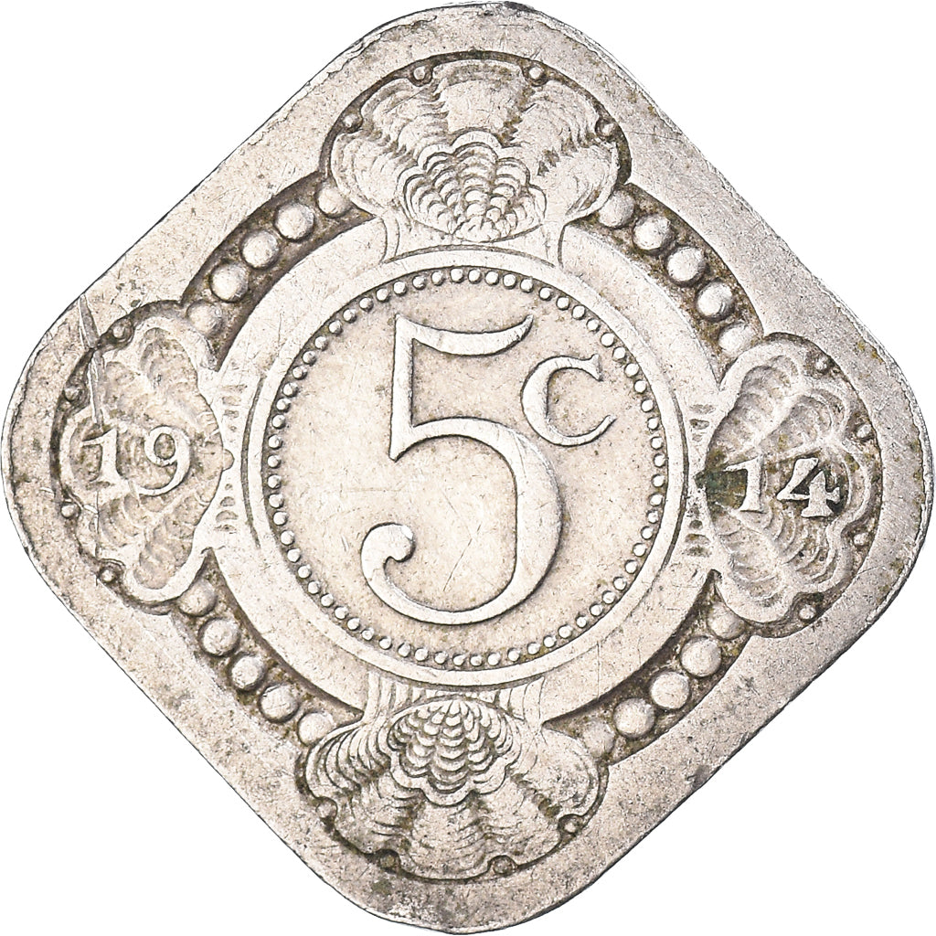 Moneda, Países Bajos, 5 Cents, 1914