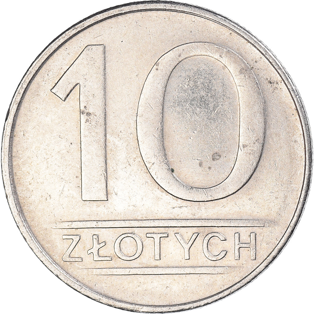 Moneda, Polonia, 10 Zlotych, 1985