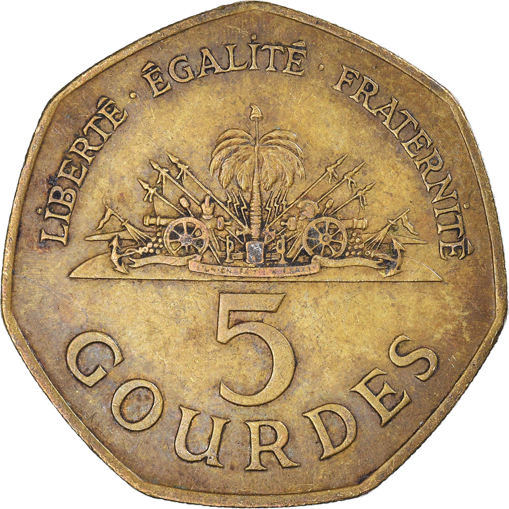 Munten, Haïti, 5 Gourdes, 1998