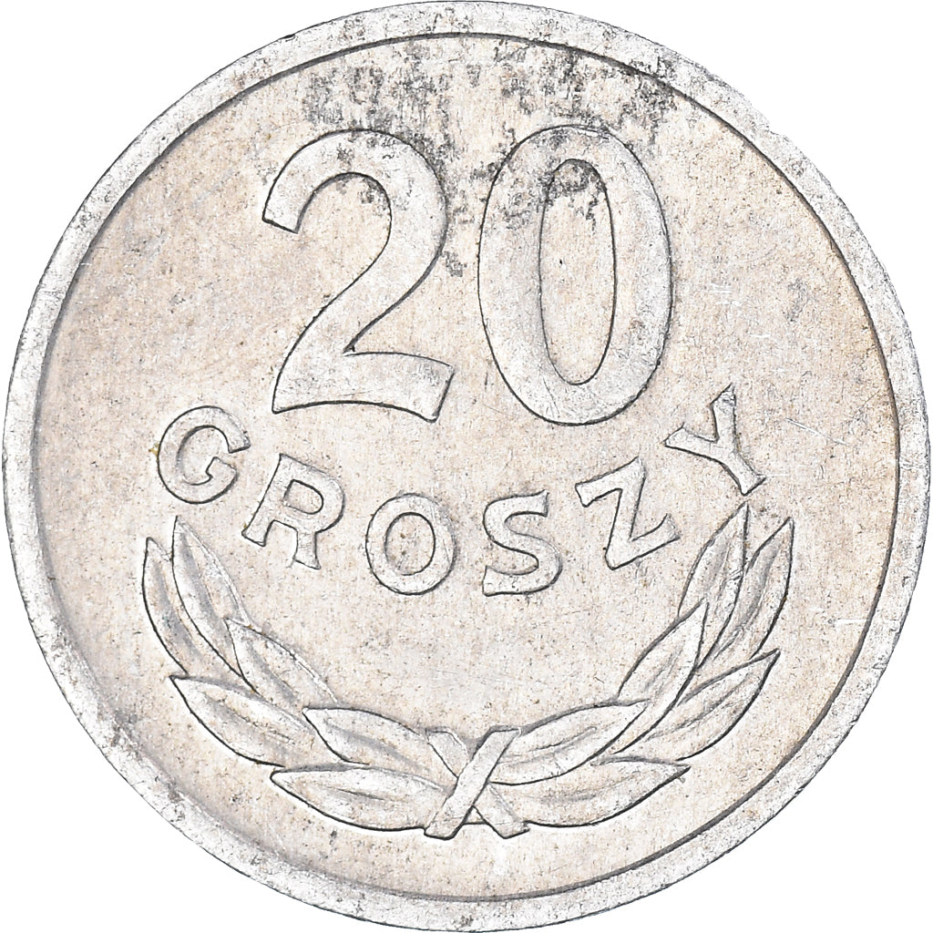 Munten, Polen, 20 Groszy, 1975