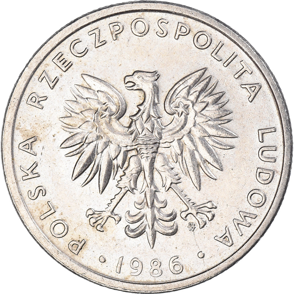 Moneda, Polonia, 20 Zlotych, 1986