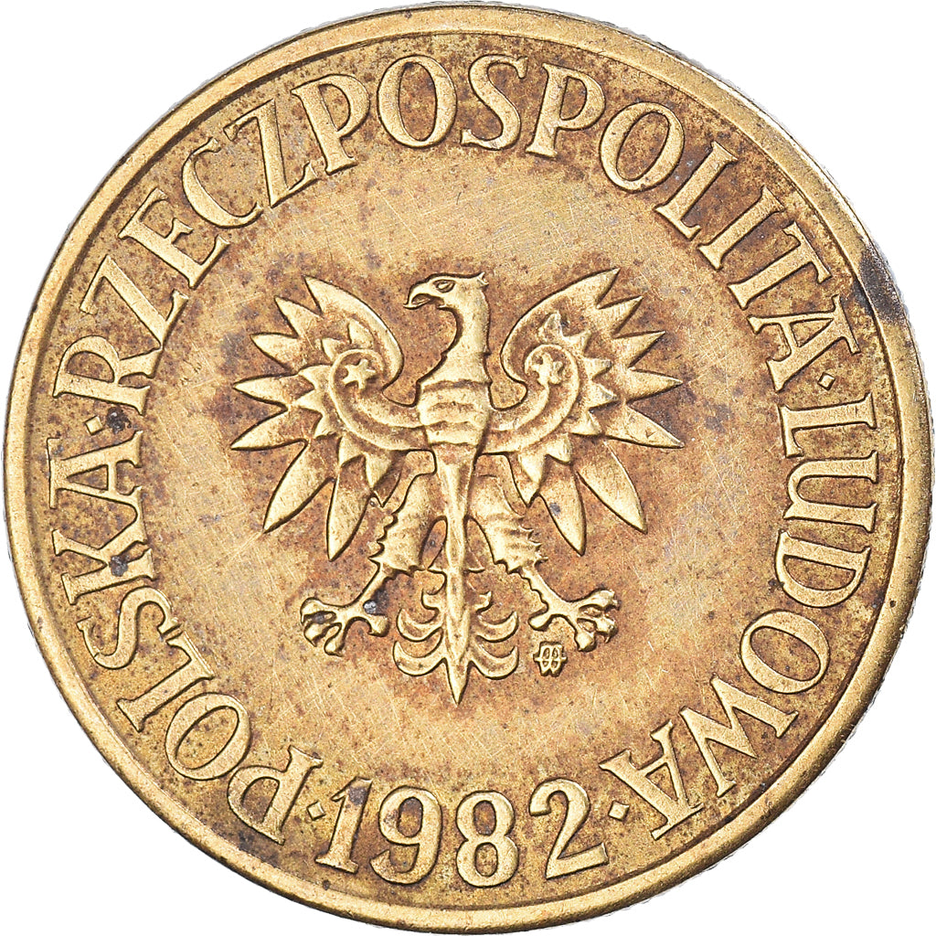 Coin, Poland, 5 Zlotych, 1982