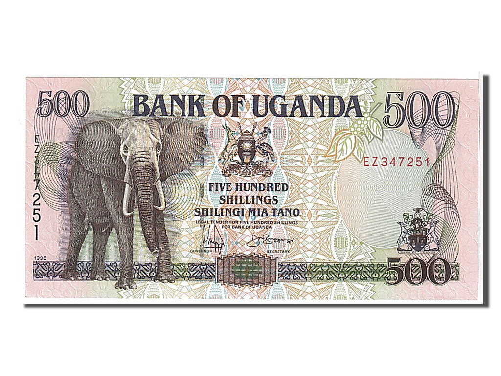 Geldschein, Uganda, 500 Shillings, 1998, KM:35b, UNZ