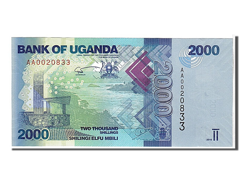 Uganda, 2000 Shillings, 2010, KM #50, UNC(65-70), AA0020833