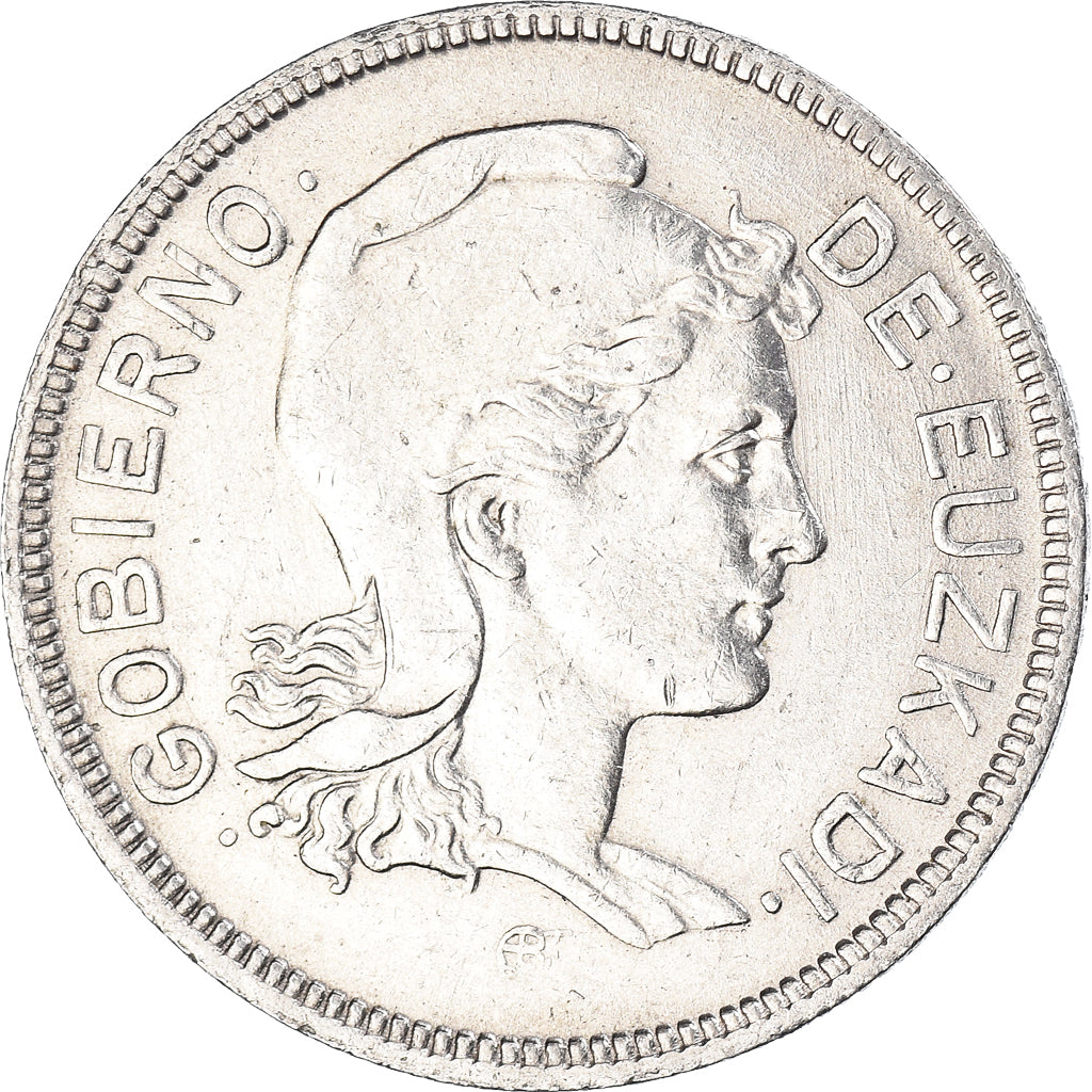 Moeda, Espanha, 2 Pesetas, 1937
