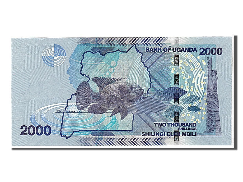 Biljet, Oeganda, 2000 Shillings, 2010, KM:50, NIEUW