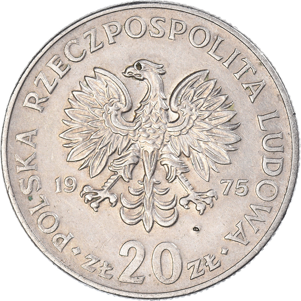 Münze, Polen, 20 Zlotych, 1975