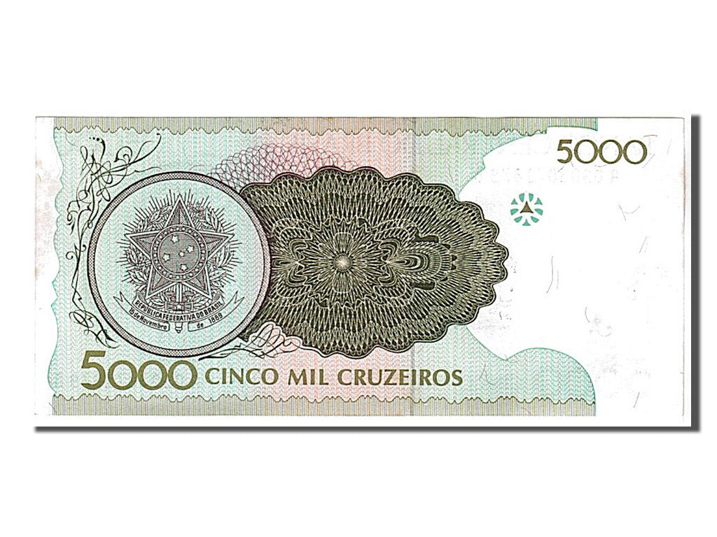 Brazil, 5000 Cruzeiros, 1990, KM #227, UNC(63), A0903071879B
