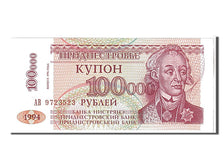 Billet, Transnistrie, 100,000 Rublei on 10 Rublei, 1994, KM:31, NEUF