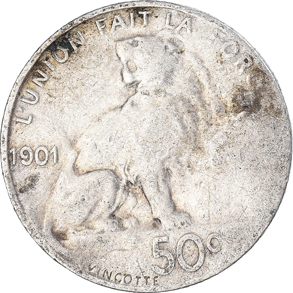 Coin, Belgium, 50 Centimes, 1901