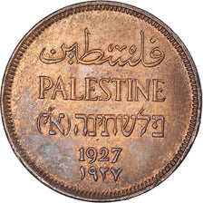 Monnaie, Palestine, Mil, 1927
