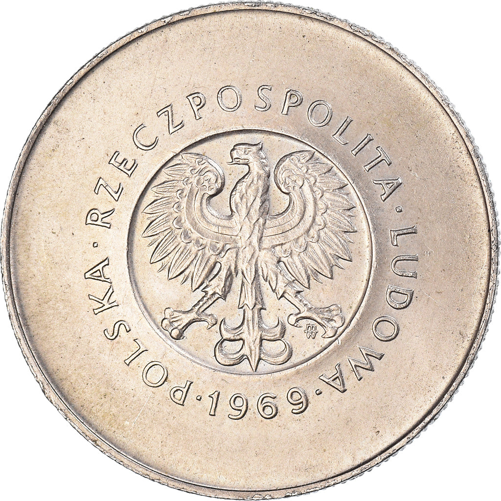 Moneta, Polska, 10 Zlotych, 1969