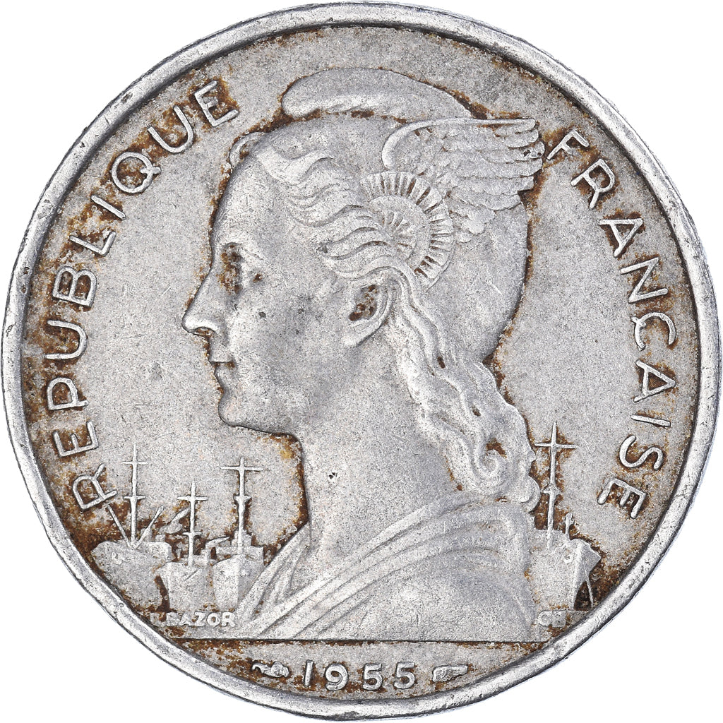 Coin, France, 5 Francs, 1955