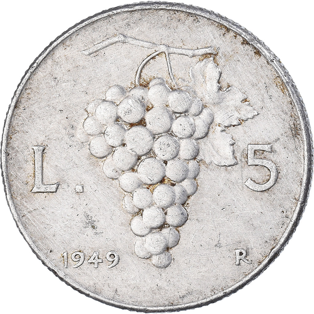 Moneda, Italia, 5 Lire, 1949