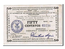 Banconote, Filippine, 50 Centavos, 1944, KM:S522b, SPL-