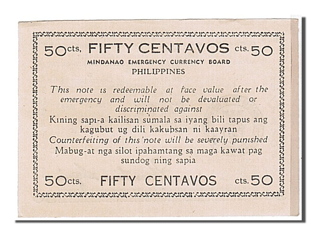 Filippine, 50 Centavos, 1944, SPL-