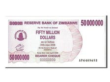 Geldschein, Simbabwe, 50 Million Dollars, 2008, KM:57, UNZ