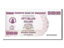 Banconote, Zimbabwe, 50 Million Dollars, 2008, KM:57, FDS