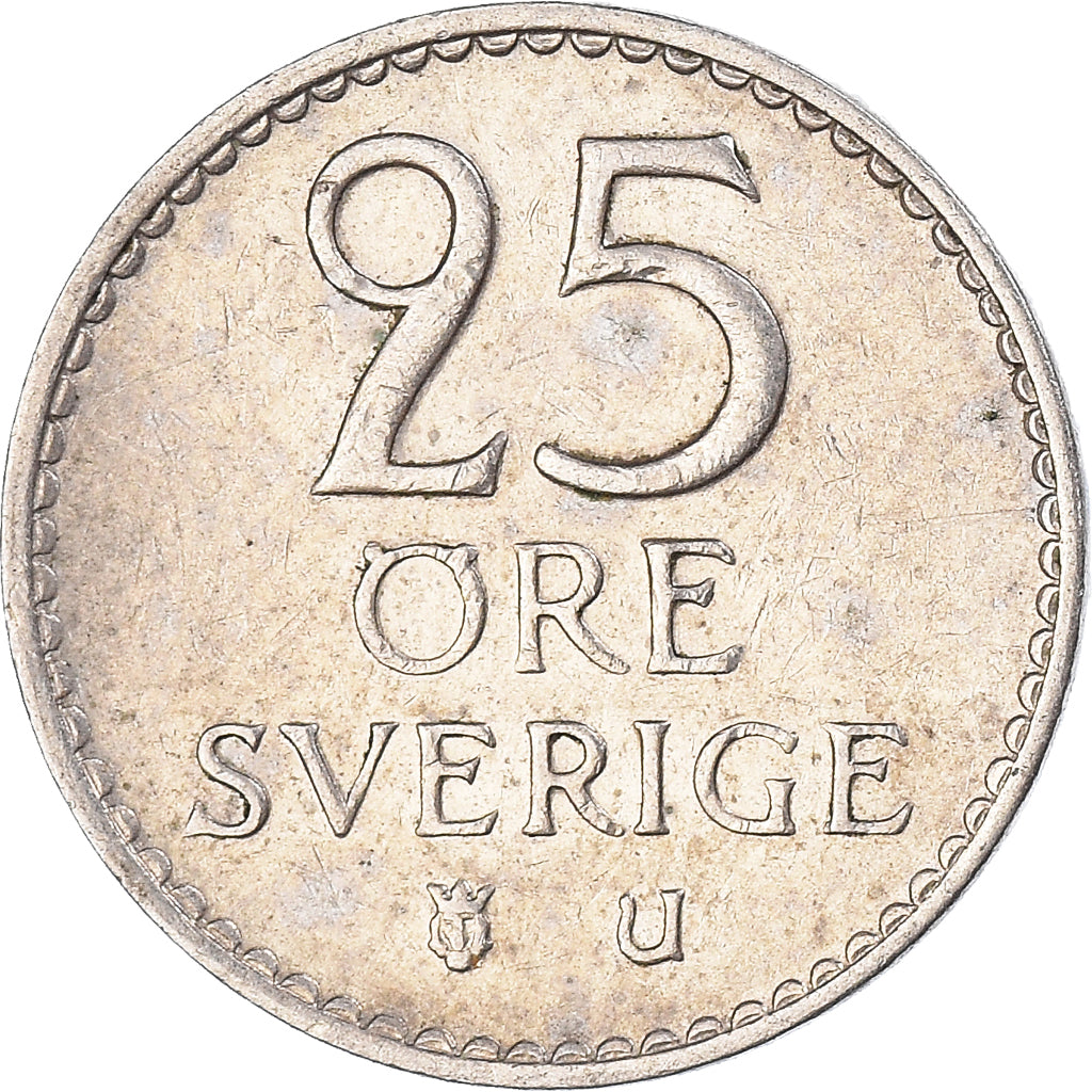 Moneda, Suecia, 25 Öre, 1966
