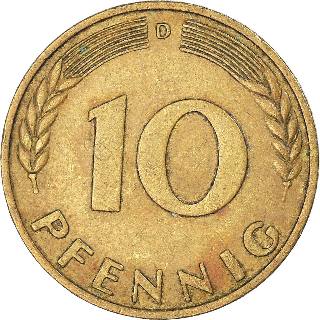 Moneta, Niemcy - RFN, 10 Pfennig, 1950