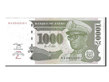 Zaïre, 1000 Nouveaux Zaïres, 1995, KM #66a, UNC(63), BA0943249C