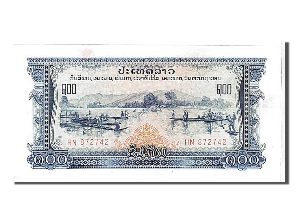 Biljet, Laos, 100 Kip, NIEUW