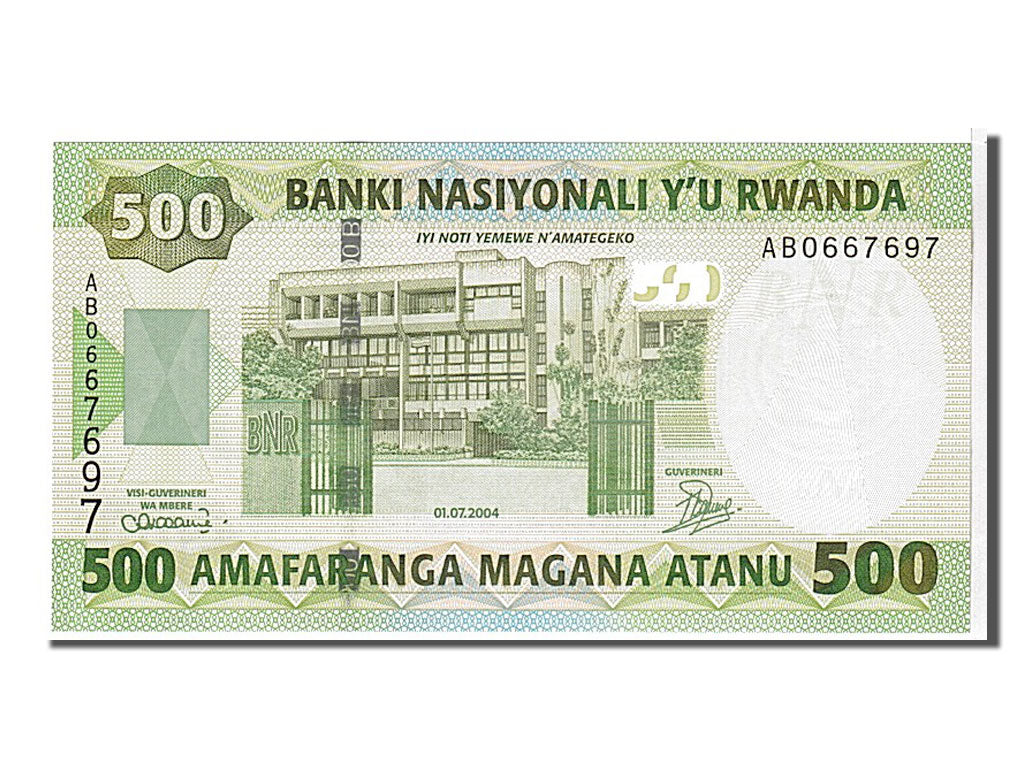 Billete, 500 Francs, 2004, Ruanda, KM:30a, UNC